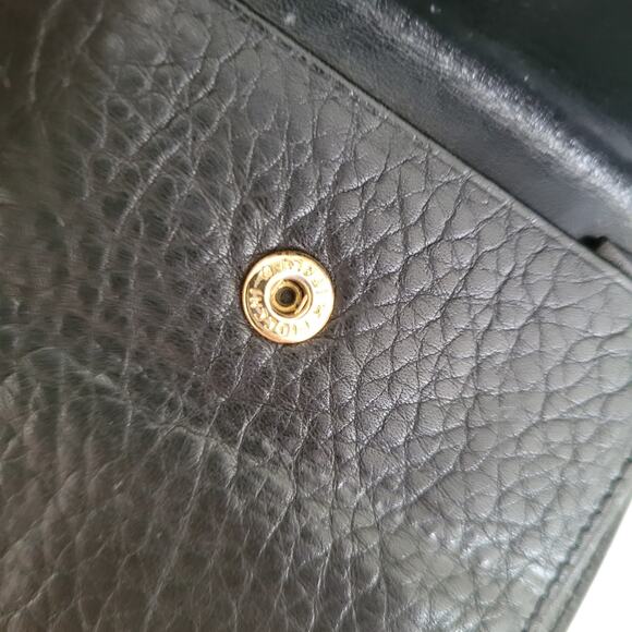 Givenchy Men's Card Bill Coin Holder Wallet Bifold Leather Medium Black Retro - Picture 5 of 12